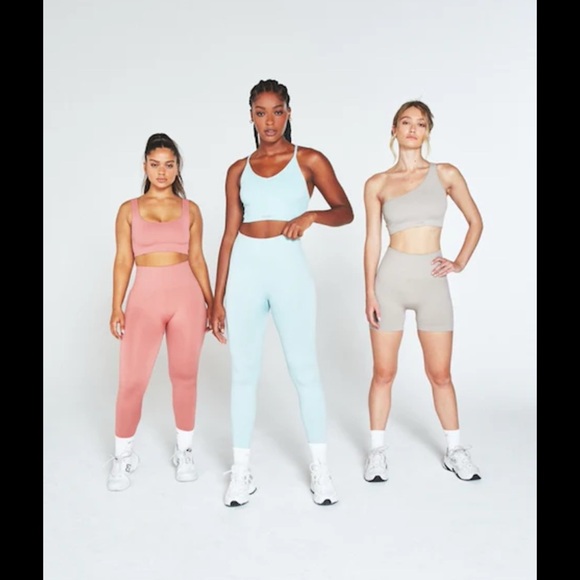 OUAI x Set Active seamless running yoga womans ribbed Melrose place Leggings - Picture 7 of 9